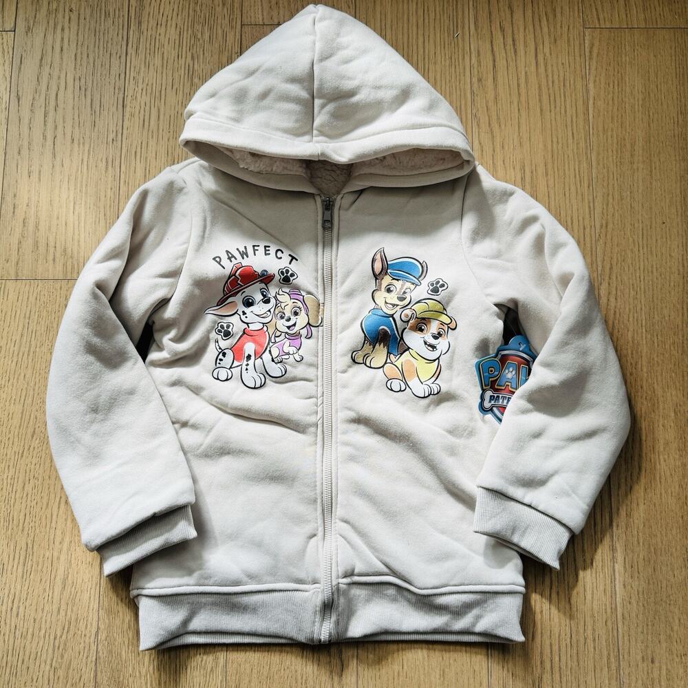 3T Boys Nickelodeon Paw Patrol Hooded Full Zip Sherpa Lined Jacket, NWT